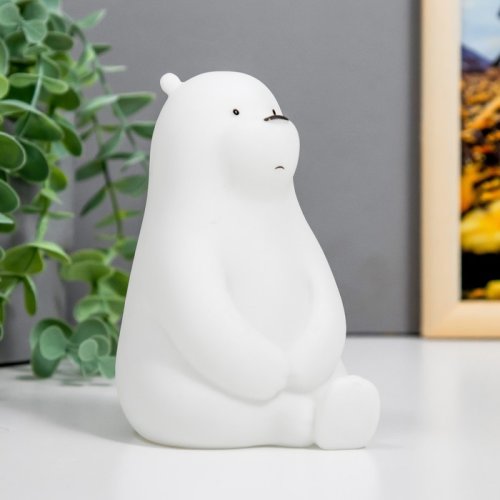 Настольный светильник "Мишка" 1Вт 3хLR Белый фото Настольный светильник "Мишка" 1Вт 3хLR Белый картинка